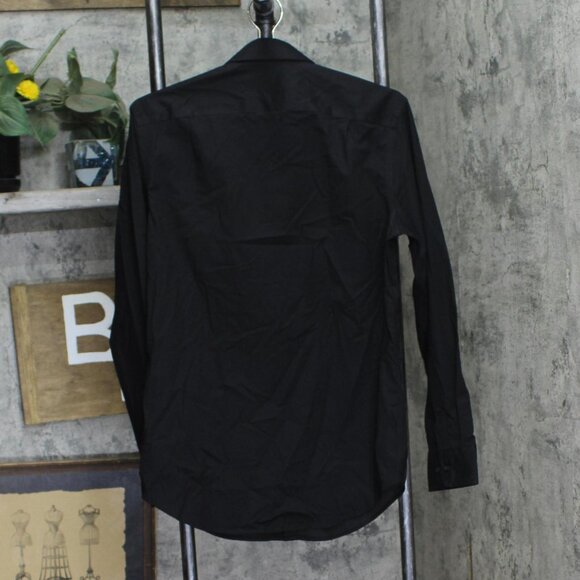 NWT Goodfellow & Co Mens Performance Long Sleeve Button-Down Dress Shirt Black S - Picture 5 of 7
